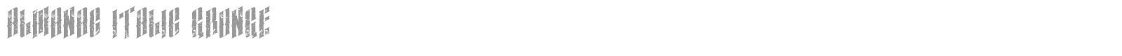 almanac italic grunge font preview
